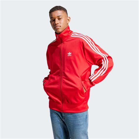 adidas firebird jacke schwarz rot